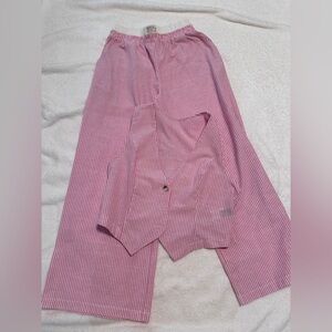 Pink Striped Pajama Set